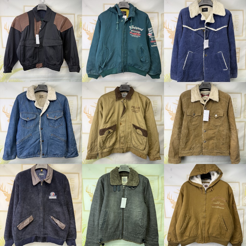 古着vintage复古原宿街头美式工装宽松范夹克刺绣外套美系外套B88