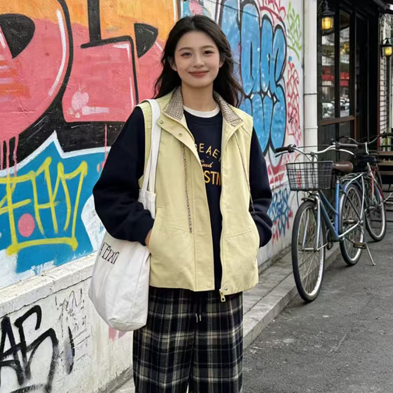 金影奇秋季大码女装马夹女外套