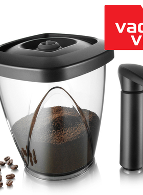 进口荷兰Vacu Vin防潮抽真空罐奶粉罐咖啡茶叶罐收纳瓶密封储物罐