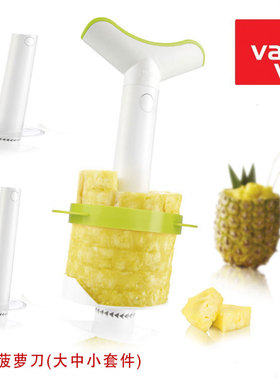 荷兰进口Vacu Vin旋转菠萝削皮器去皮器创意菠萝刀削皮神器大中小