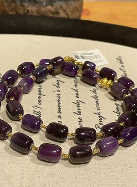 南非舒俱来帝王紫桶珠项链18k/45cm(思睿)AZB10583