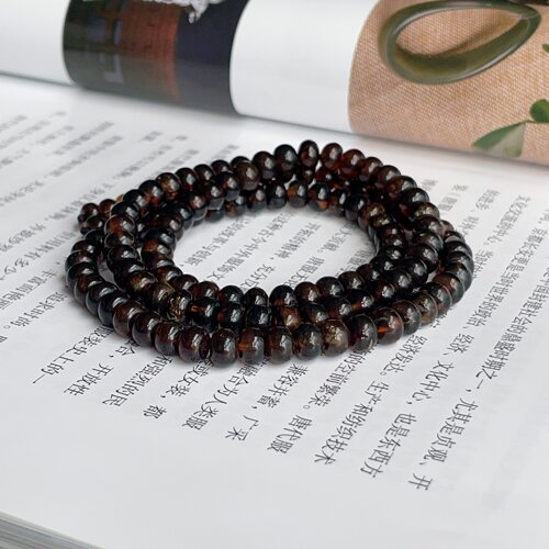 H特级翳珀佛珠琥珀项链6mm/55cm/AZB18254