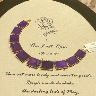 AZB10598 序光 南非舒俱来帝王紫方糖18k手牌手链 16cm