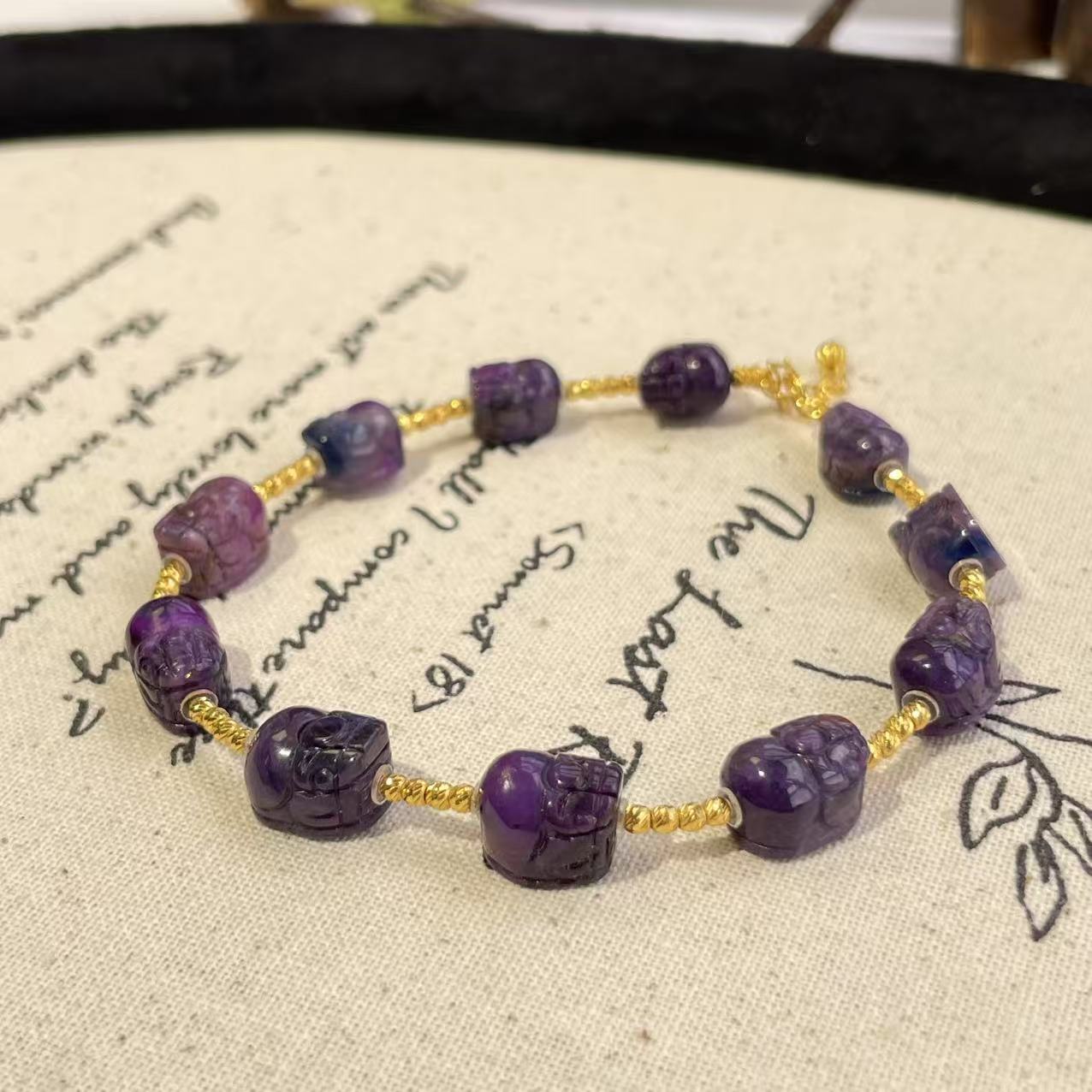 舒俱来貔貅幻彩手链18k/16cm/约6*7.5mm+/AZB6756（绯幻）
