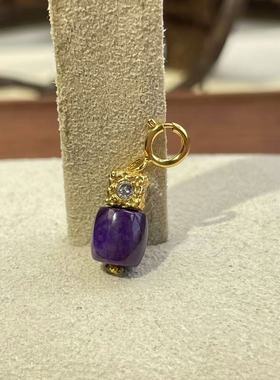 舒俱来皇家紫桶珠滴溜/约5.5mm/AZB6284(霜旗)