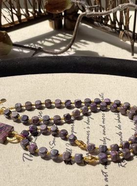 南非舒俱来泥地皇家紫项链S925/45cm（紫幼）AZB8037