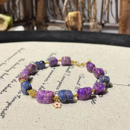 舒俱来多宝貔貅手链/18k/约5.5-7mm/AZB6808（空灵）