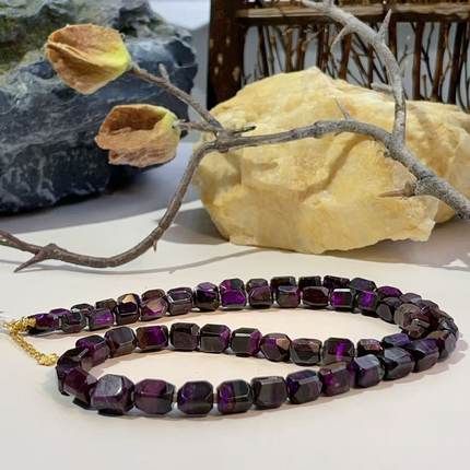 舒俱来丝绒钻切项链/18k/45cm/AZB5110（雾霁）微瑕AZB5106