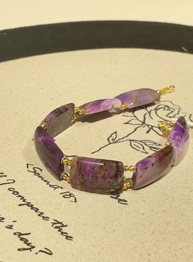 南非舒俱来樱花紫玉化手牌手链S925(沛缘)AZB11157