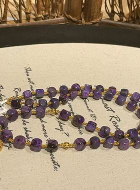 南非舒俱来皇家紫魔方项链18k/45cm（幽人）AZB10391