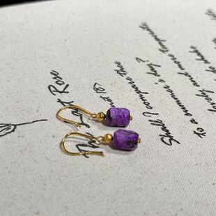 南非舒俱来高阶丝绒钻切耳钩/18k(逸兴)AZB11314