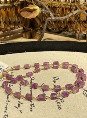 南非舒俱来高阶粉樱花玉化直切项链/18k/40cm（其琛）AZB9596