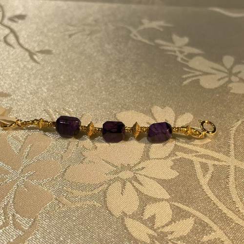 南非舒俱来帝王紫钻切延长链s925/6cm（星辞）AZB7641