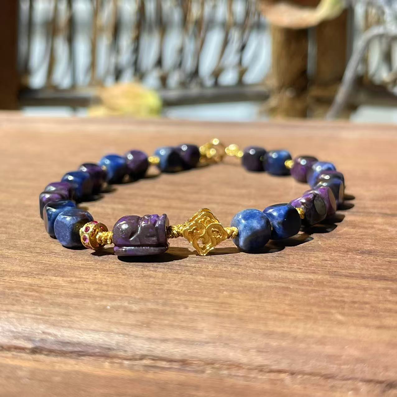 舒俱来魔方双色手链/18k/16cm/约4.5mm/AZB6273（寒衣）