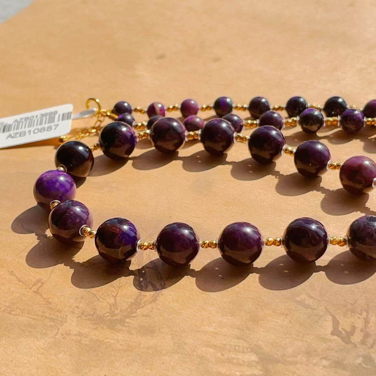 南非舒俱来帝王紫圆珠项链/18k/45cm（凯瑟）AZB10886,珠宝/钻石/翡翠,手饰,淘宝优惠券,粉丝福利购,淘宝优惠卷