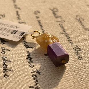 南非舒俱来皇家紫四棱珠糖色吊坠/s925（岱山）AZB10488