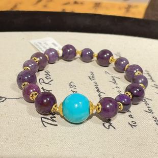 知秋 16cm AZB10572 18k 南非舒俱来凝胶玉化圆珠绿松手串