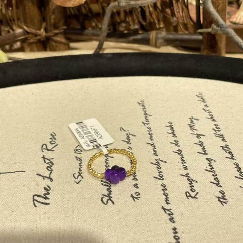 南非舒俱来皇家紫大四叶草戒指18k/AZB8971（锦棠）