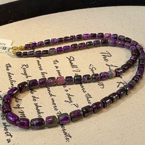 南非舒俱来丝绒老型珠项链18k/45cm（过隙）AZB9924