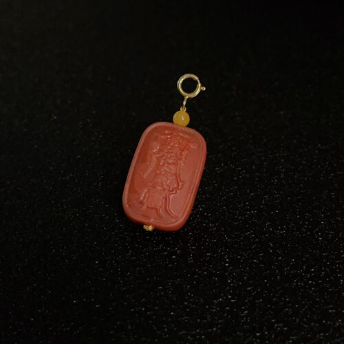 南红玛瑙太太牌蜜蜡吊坠/s925/AZB17129/14/21/6mm（萧笙）