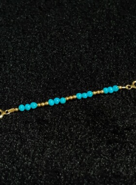 美松籽料绿松石万能项链/T/5cm/2mm(昭珩)AZB16908