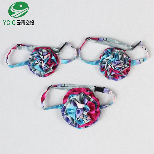 云南交投免打丝巾绣球花领花