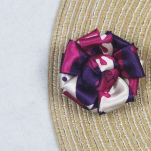 云南省玉溪市信用联社农商银行营业员职业装无标记紫色胸花领花