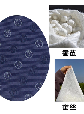 100%桑蚕丝真丝领带农业银行深蓝色手打拉链一拉得懒人领带高端款