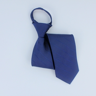 安徽阜南农商银行无标记款蓝色斜条纹领带银行酒店物业设计定做