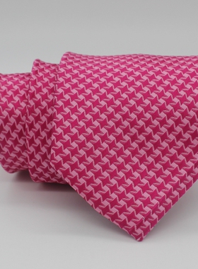 20210813·5粉红色星星图领带无标记银行酒店KTV娱乐场所职业领带