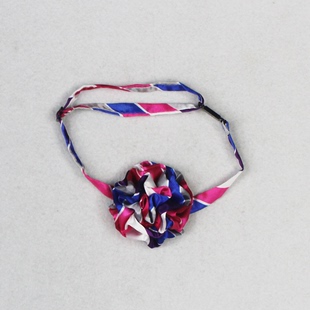 云南大湾收费站职业装免打丝巾绣球花领花蓝紫色招标出图样设计