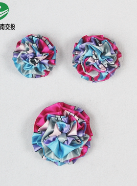 云南高速免打丝巾绣球花领花无标