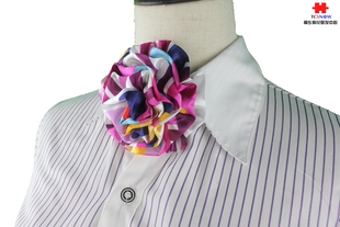 江苏高速公路收费站职业装领花丝巾免打花领结花银行酒店职业配饰