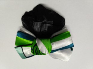 民生银行新款头花营业网点营业厅当班柜台客服用花带网兜头花