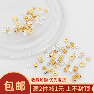 隔片保色14K包金六角正方薄片隔珠手工diy发簪手链项链耳饰品配件