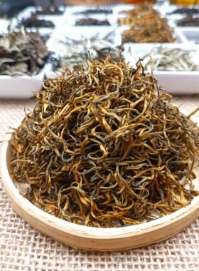 云南凤庆滇红茶蜜香花香金丝金芽老品种小金丝125克