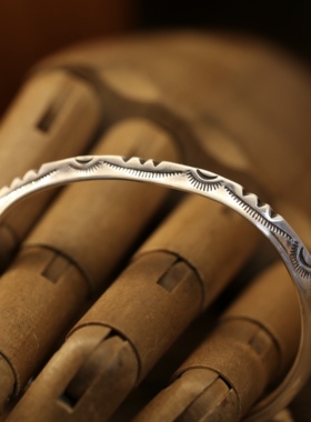 larrysmith三棱纯银手镯