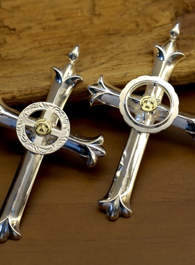 【溪迟】鹫见太郎TaroWashimi 唐草点金轮 飞鸟印台 十字架 吊坠