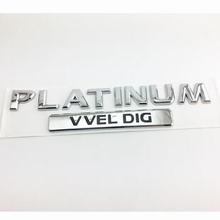 途乐改装高配车标 途乐y62专用PLATINUM字母贴英文标后备尾箱标志