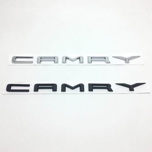 18-19款适用新凯美瑞车标 机头盖CAMRY英文字母标志 后备尾箱贴标