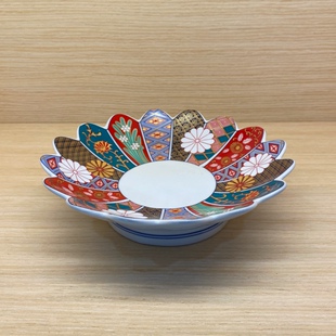 日式创意高台花边贴花盘陶瓷刺身盘日料沙拉水果盘火锅烤肉多用盘
