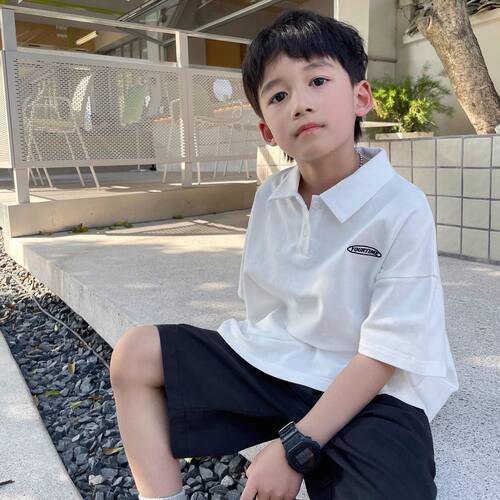 男童polo衫儿童短袖t恤中大童