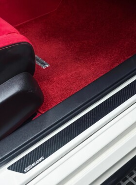 FL5\typer、思域通用碳纤维迎宾踏板 干碳纤门槛条装饰条 通用型