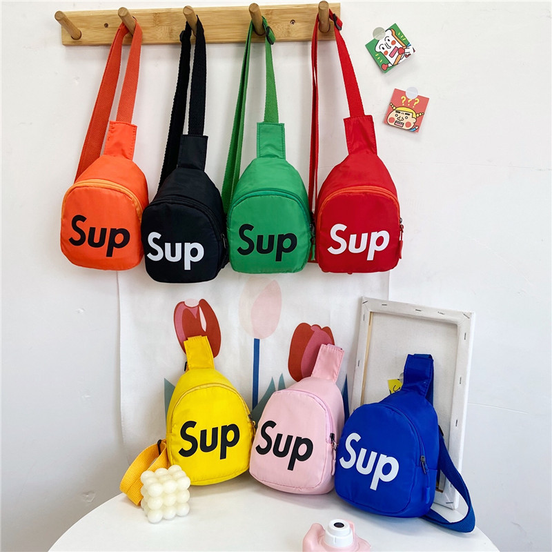 韩版儿童小腰包斜挎包男童女童休闲潮包可爱背包时尚胸包宝宝包包