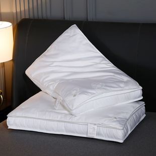 高端出口品质蚕丝枕头助睡眠护颈椎枕芯家用单人低枕超柔软酒店
