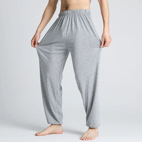 莫代尔大码透气舞蹈纯色太极裤