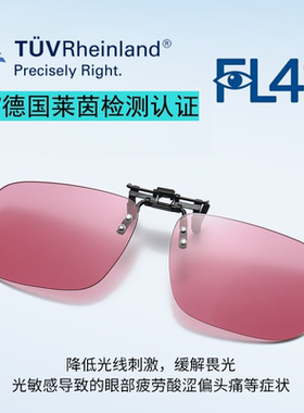 FL-41镜片滤光片缓解头痛状护目镜降低光线刺激感光变色眼镜夹片