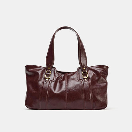 Z家2025秋季新款女包欧美时尚装饰拉链单肩手提包通勤百搭斜挎包