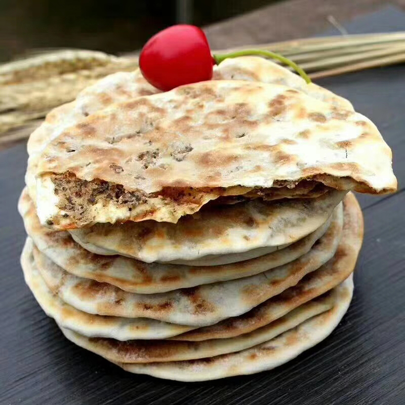 梅菜扣肉煎饼安徽特产手工梅干菜烧饼网红香脆营养早餐650克5个