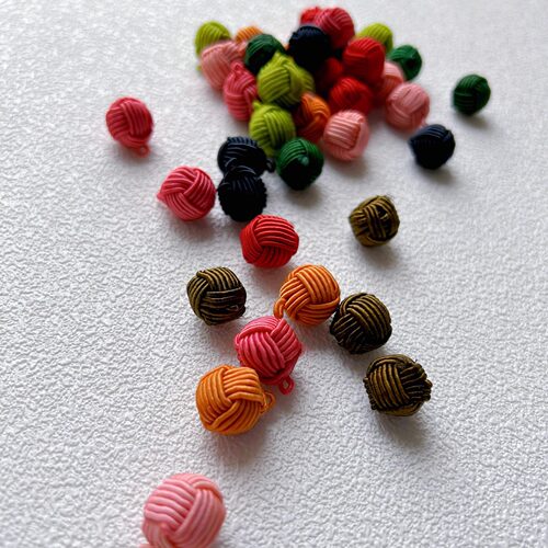 圆形手工编织球扭头盘扣国风古装旗袍扣diy手链吊珠配件礼盒绳扣 - 封面